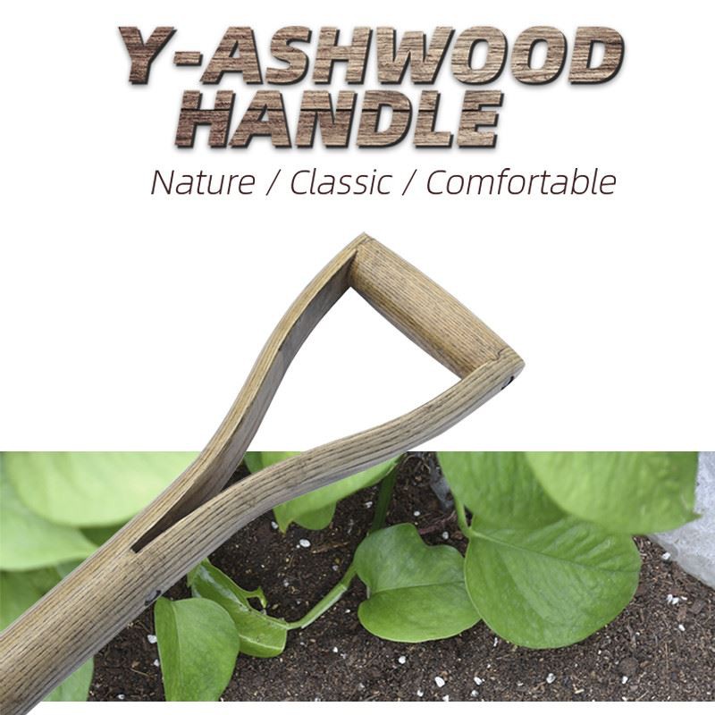 Stainless steel digging fork handle