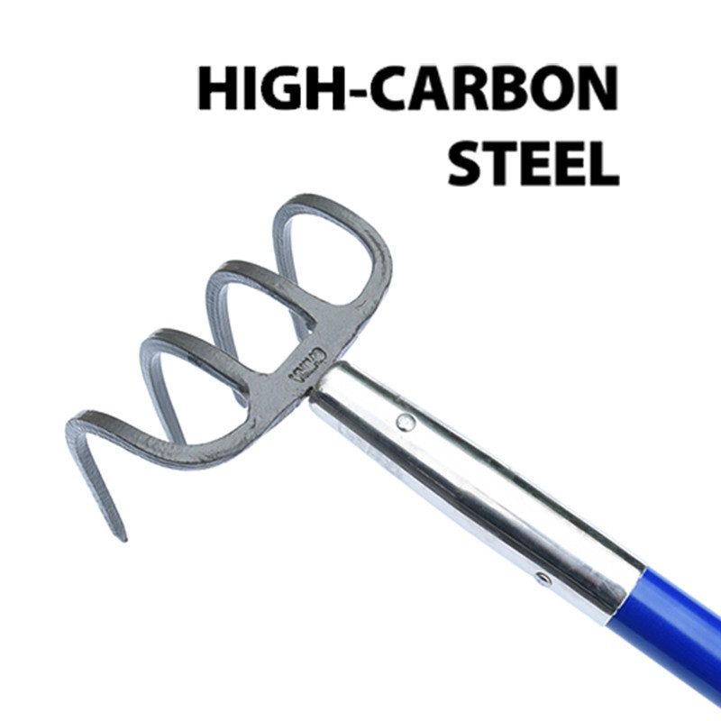 4 Prong Cultivator Long Handle Tool head