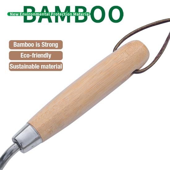 product-550-550 Bamboo handle of 3prong cultivator